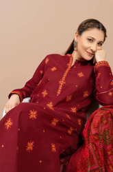 Kasyeria - Winter 3Pcs Dhanak Embroidered Suit - SB0133